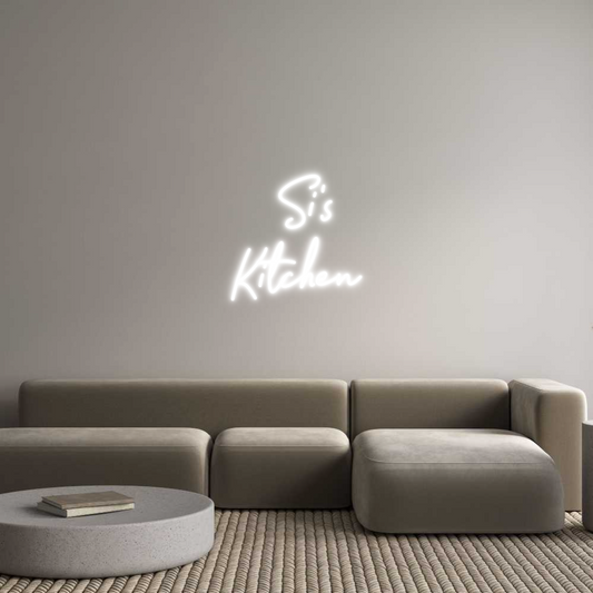 Custom Neon:  Si's
Kitchen