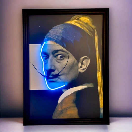 Salvador Dali Neon Led Canvas
