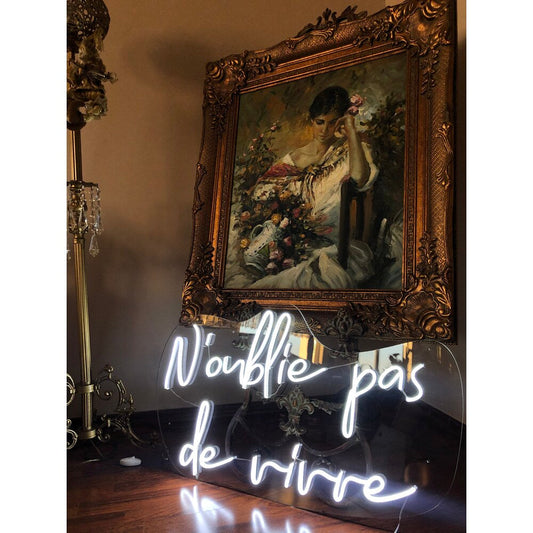 Don't forget to live LED Neon Sign Light Neon