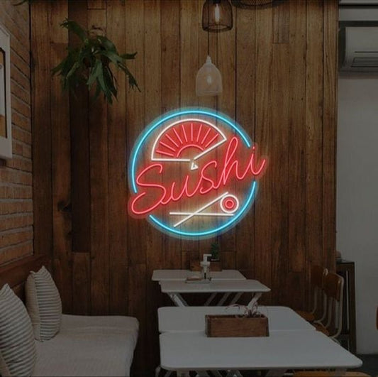Fan Sushi LED Neon Sign Light Neon