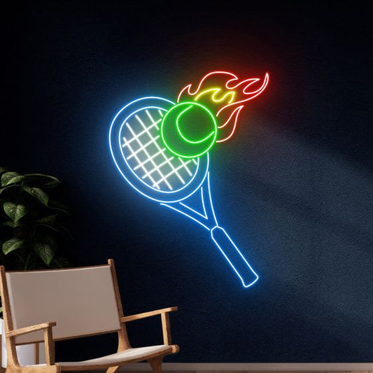 Flaming Tennis LED Neon Sign Light Neon