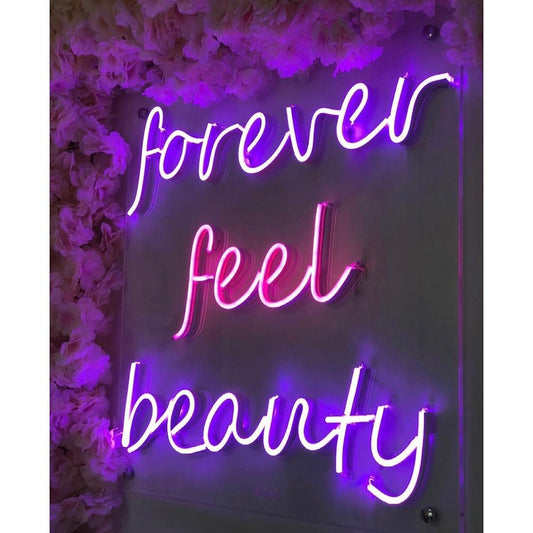 Forever Feel Beauty LED Neon Sign Light Neon