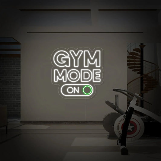 GYM Mode On LED Neon Sign Light Neon