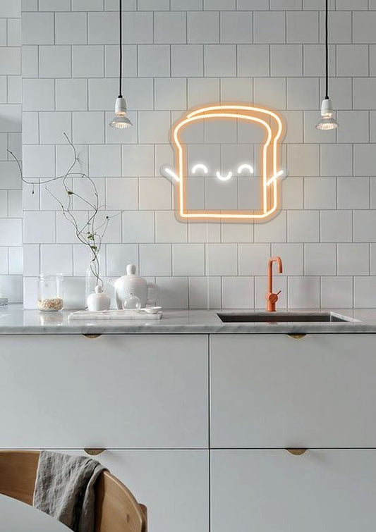 Happy Toast LED Neon Sign Light Neon