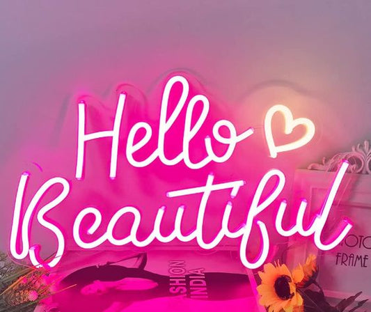 Hello Beautiful LED Neon Sign Light Neon