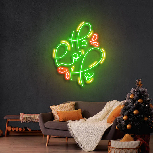Ho Ho Ho Ho 2 Christmas LED Neon Sign Light Neon