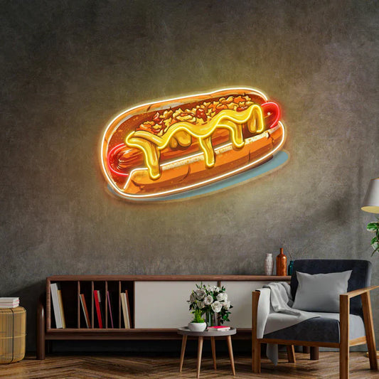 Hot Cheese Sausage Neon Art LED Neon Sign Light Neon