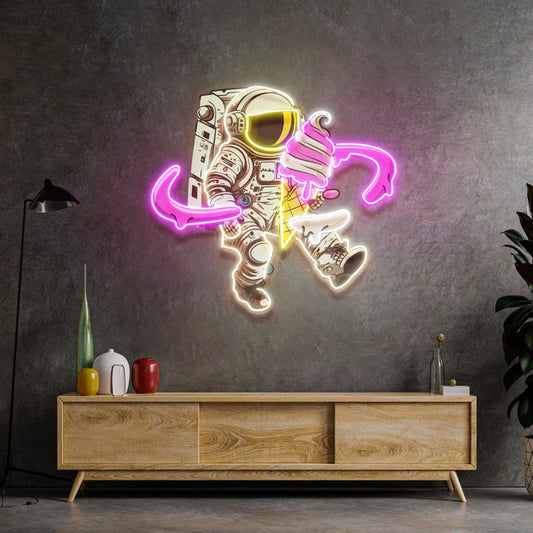 Ice Cream and Astronaut Neon Art LED Neon Sign Light Neon