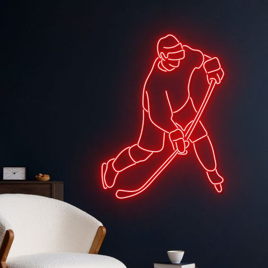 Ice Hockey LED Neon Sign Light Neon