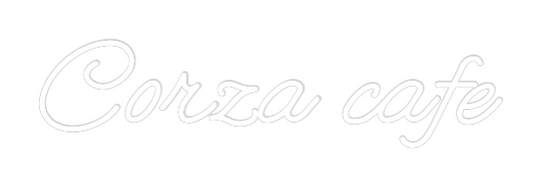 Custom Neon: Corza cafe