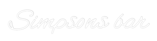 Custom Neon: Simpsons bar
