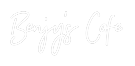 Custom Neon: Benjy's Cafe