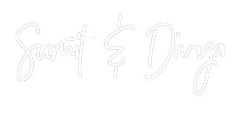 Custom Neon: Sumit & Divya