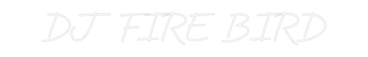 Custom Neon: DJ FIRE BIRD