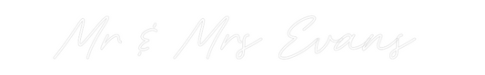 Custom Neon: Mr & Mrs Evans