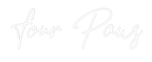 Custom Neon: Four Paws