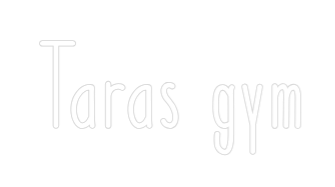 Custom Neon: Taras gym