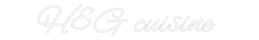 Custom Neon: H&G cuisine