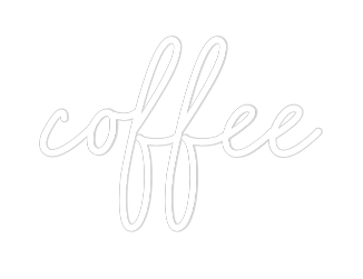 Custom Neon: coffee