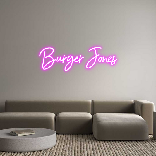 Custom Neon: Burger Jones