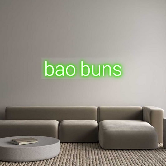 Custom Neon: bao buns