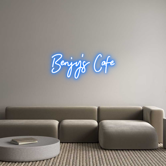 Custom Neon: Benjy's Cafe