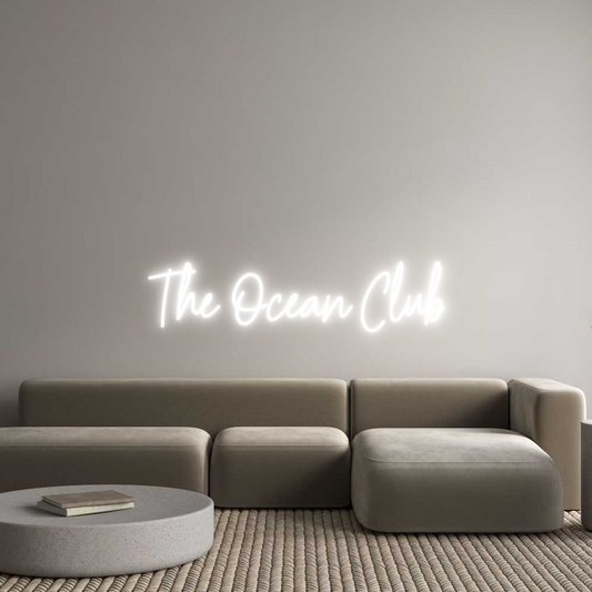 Custom Neon: The Ocean Club