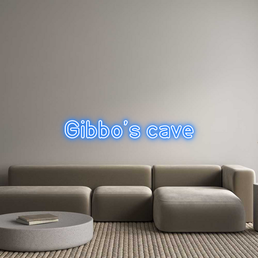 Custom Neon: Gibbo’s cave
