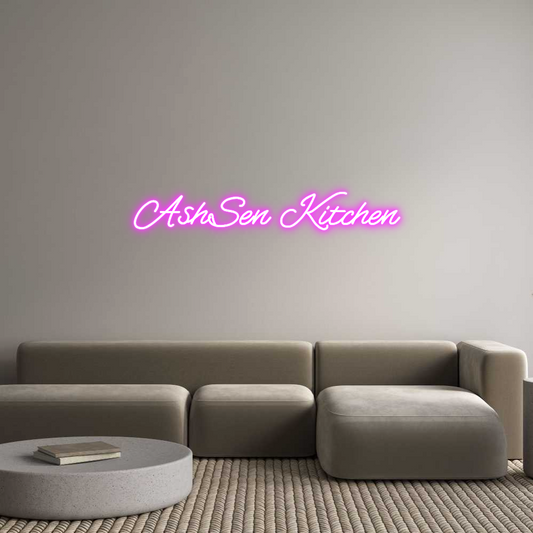 Custom Neon: AshSen Kitchen
