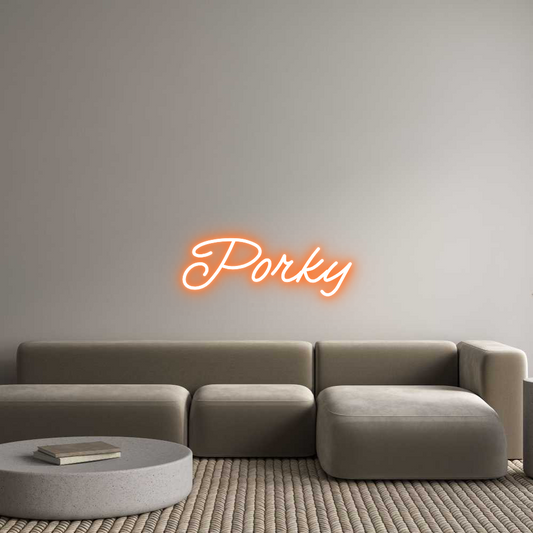 Custom Neon: Porky