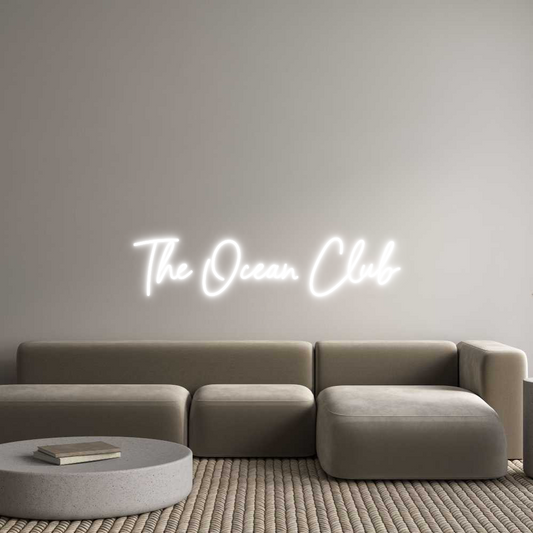 Custom Neon: The Ocean Club