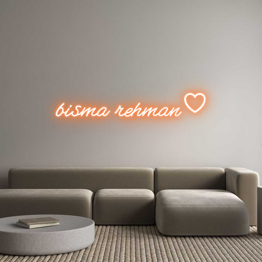 Custom Neon: bisma rehman