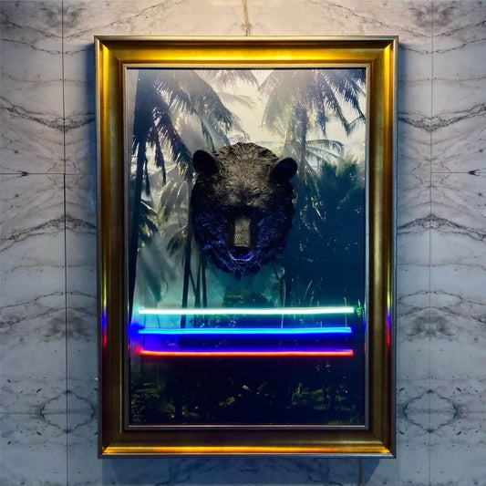 Wolf Neon Led Canvas