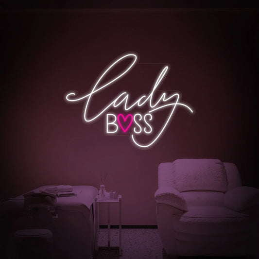 Lady Boss LED Neon Sign Light Neon