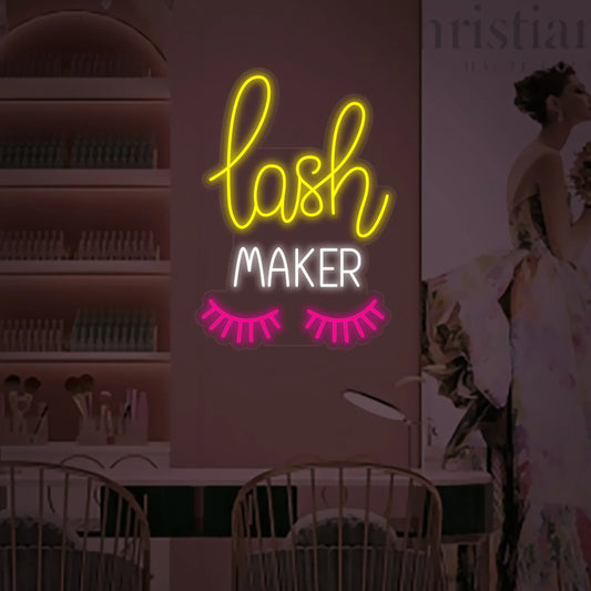 Lash Maker LED Neon Sign Light Neon