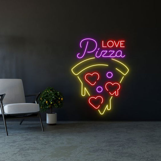 Love Pizza LED Neon Sign Light Neon