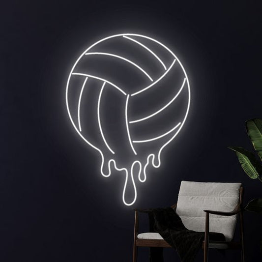 Melting Volleyball LED Neon Sign Light Neon