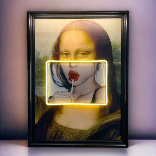 Mona Lisa Neon Led Canvas