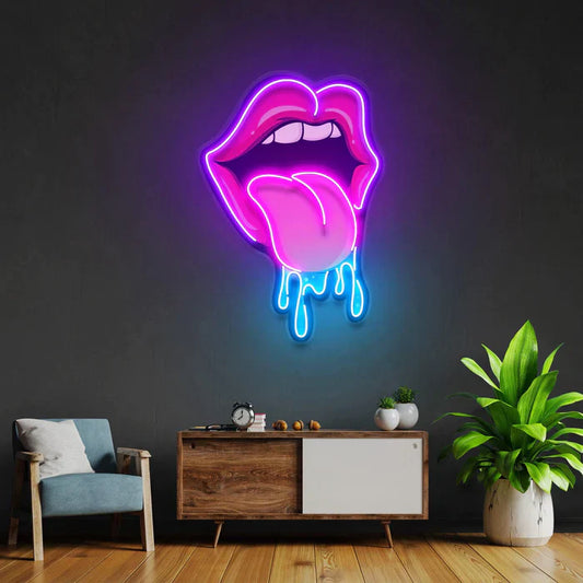 Mouth Neon Art LED Neon Sign Light Neon