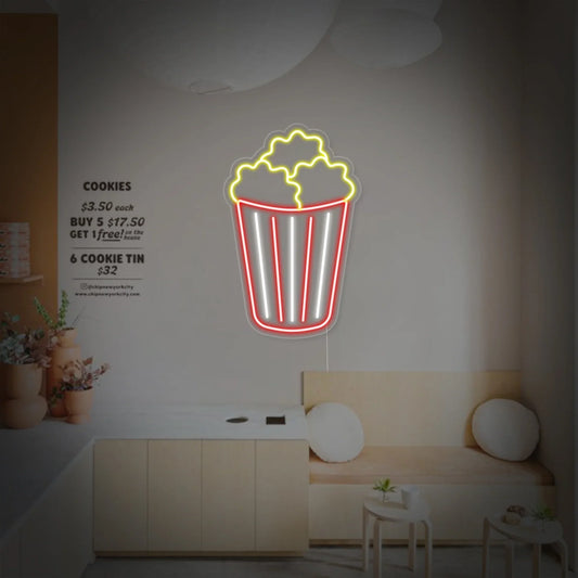 Popcorn LED Neon Sign Light Neon
