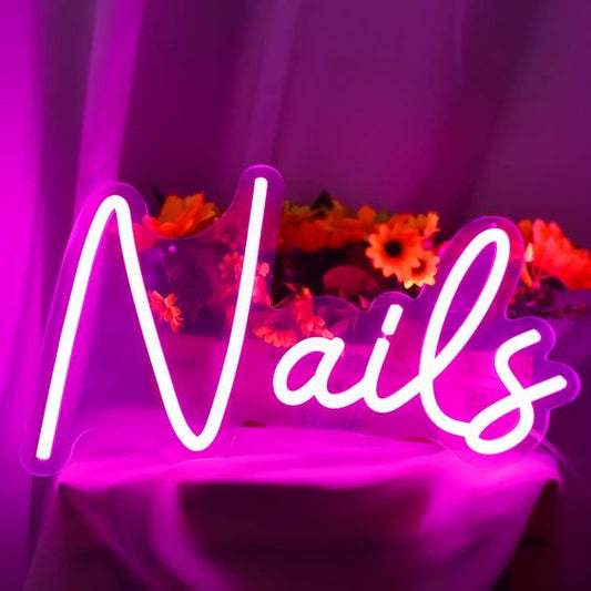 Nails LED Neon Sign Light Neon