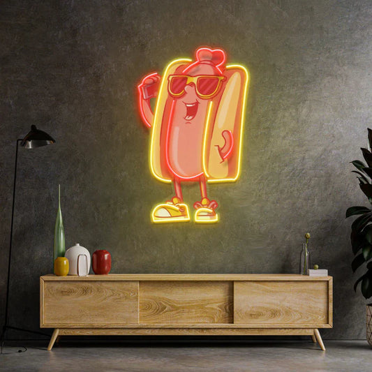 Neon Art with Cool Hot Dogs LED Neon Sign Light Neon