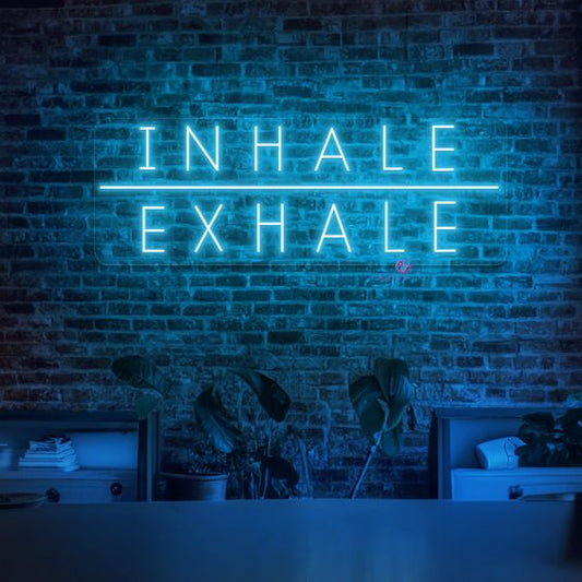 nhale Exhale LED Neon Sign Light Neon