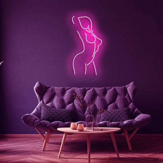 Posing Woman LED Neon Sign Light Neon