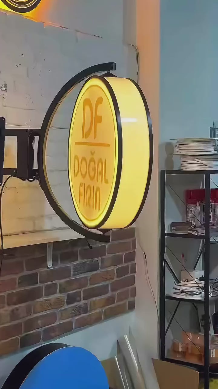 Custom LED Lightbox Sign with Printed Logo – Business & Shop Signage