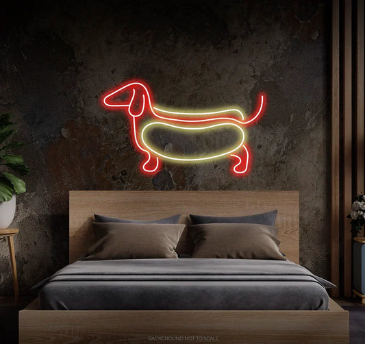 Sausage Dog LED Neon Sign Light Neon
