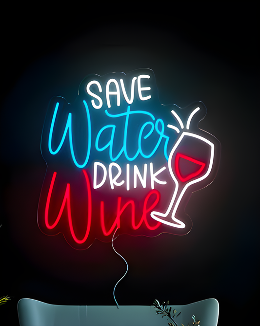 Save Water Drink Water LED Neon Sign Light Neon