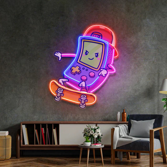 Scrolling Gameboy Neon Art LED Neon Sign Light Neon