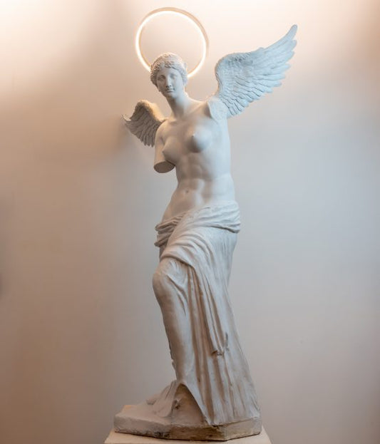 Winged Greek Mythology Lighted Sculpture