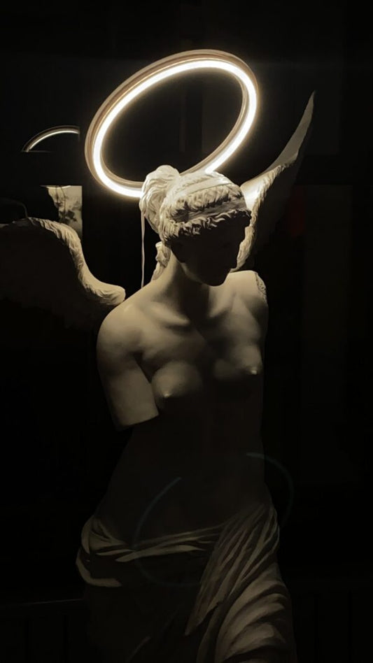 Winged Greek Mythology Lighted Sculpture